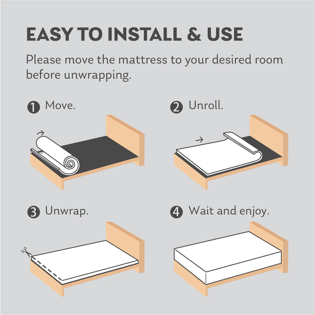 Black 12 inch Full Size Memory Foam Mattress Y76902