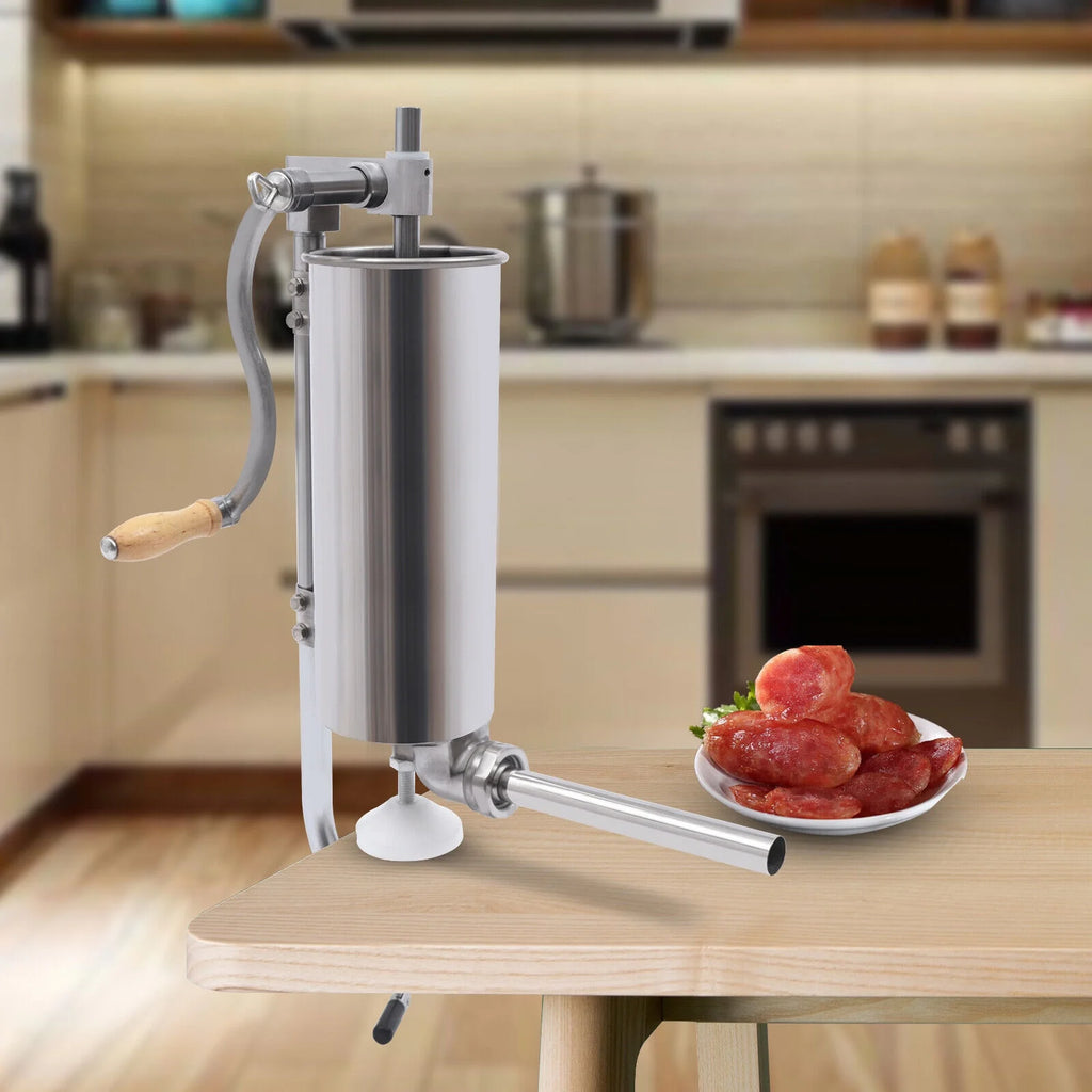 3L Stainless Steel Manual Meat Sausage Stuffer R29410