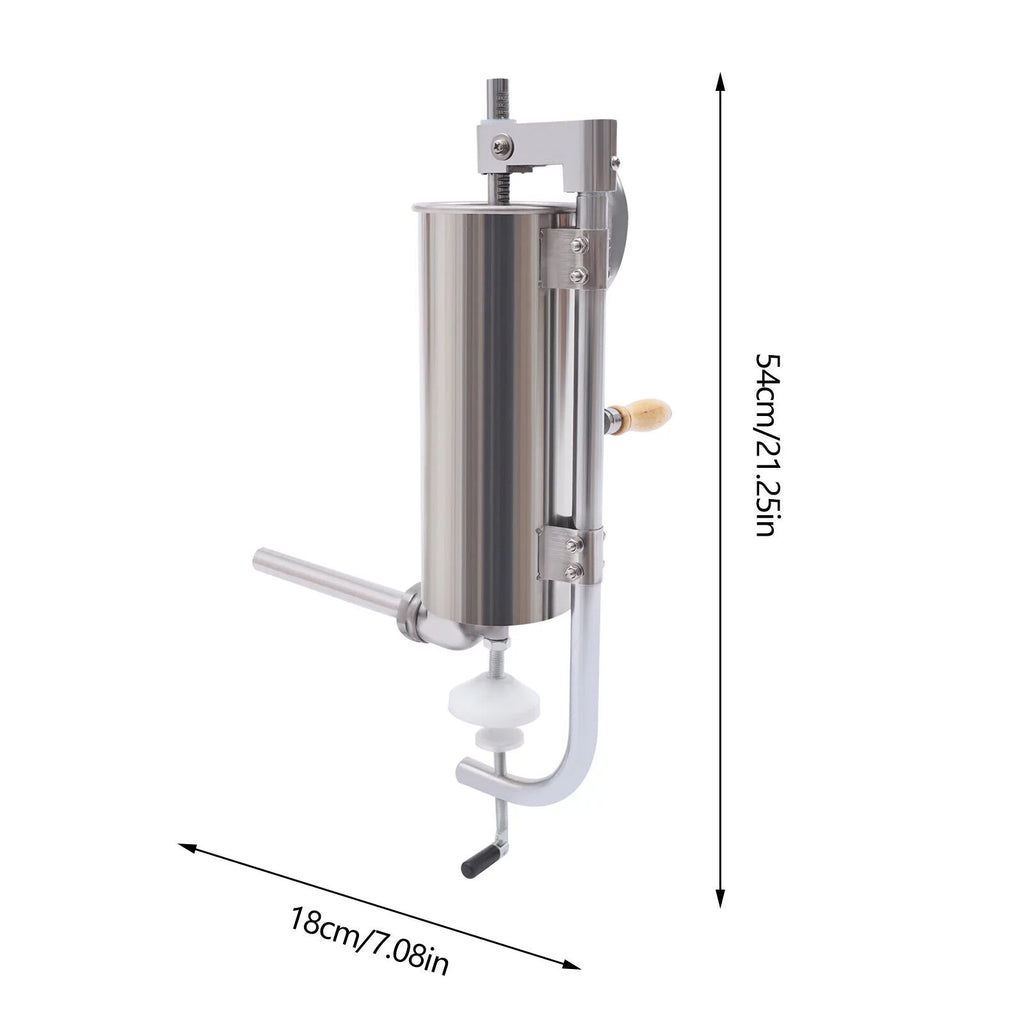 3L Stainless Steel Manual Meat Sausage Stuffer R29410