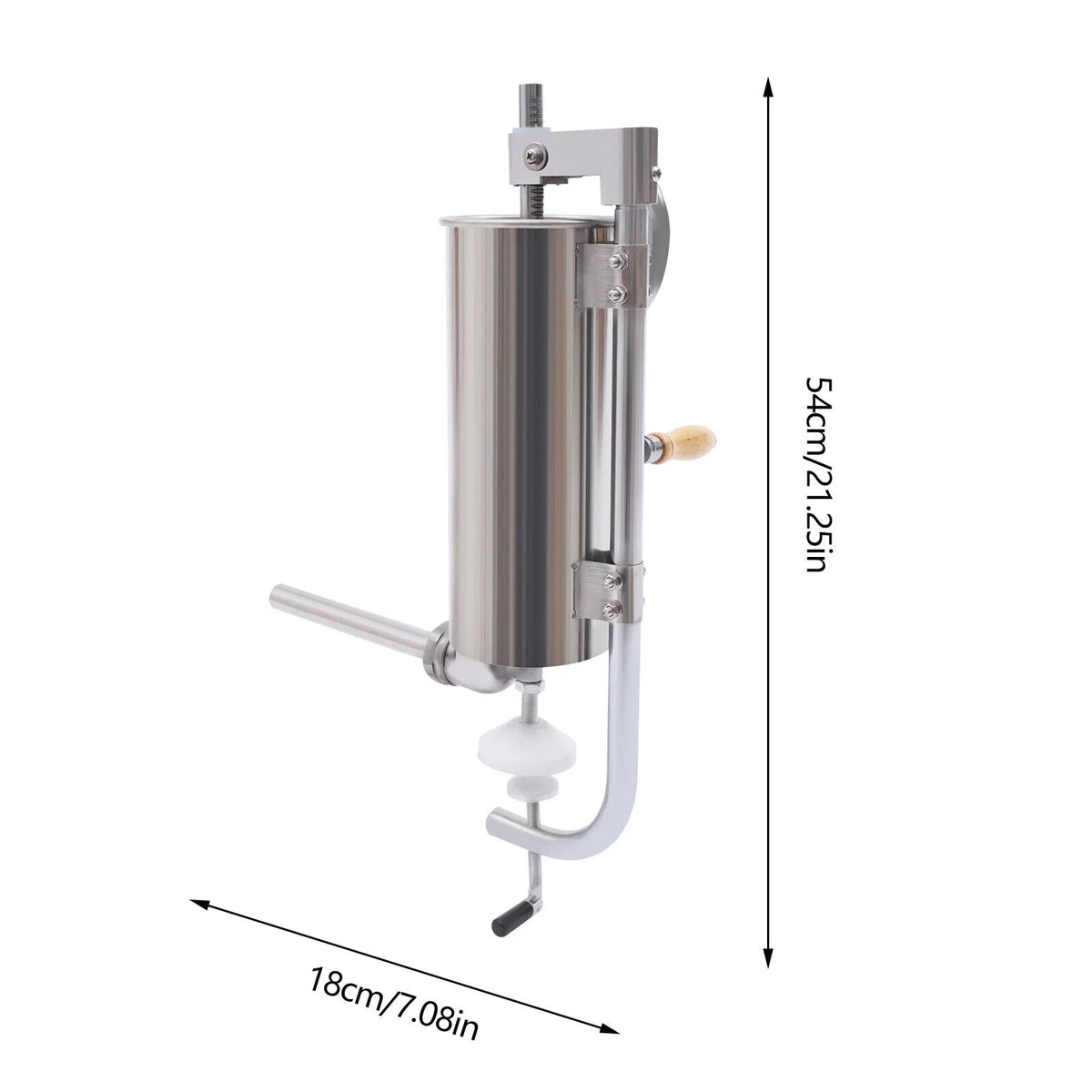 3L Stainless Steel Manual Meat Sausage Stuffer R29410