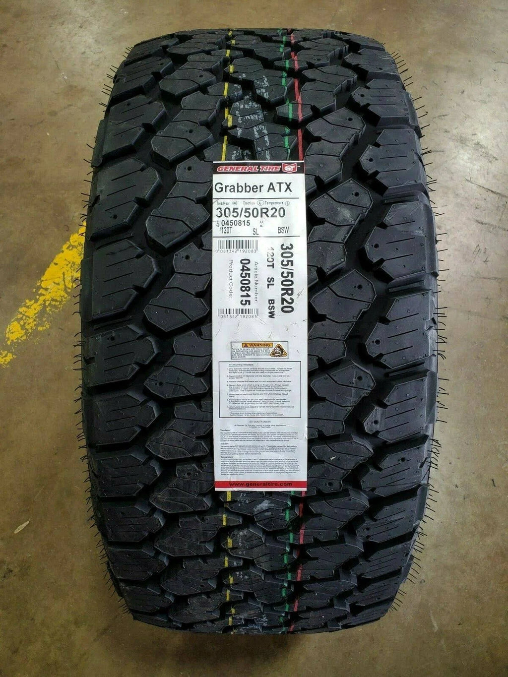 General Grabber A/TX Tire 305/50R20 120T XL D906