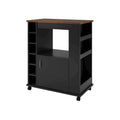 Black Kitchen Cart U850455