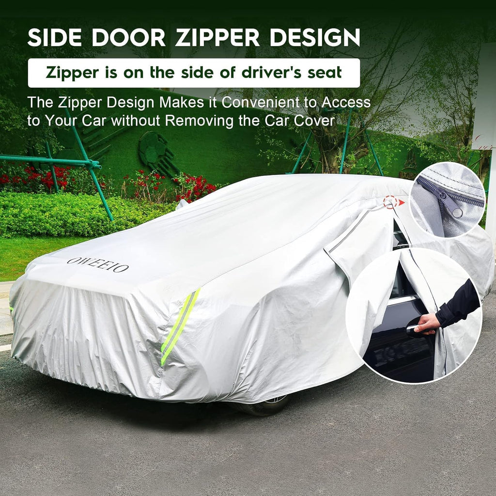 6 Layers Waterproof All Weather Car Cover with Zipper X56764