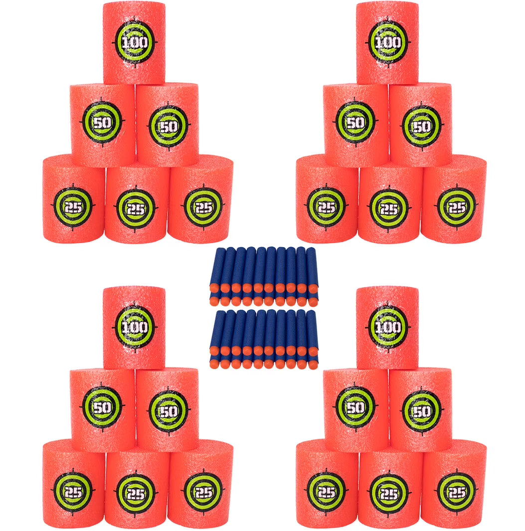 64pc Soft Foam Targets and 40 Soft Darts N289459