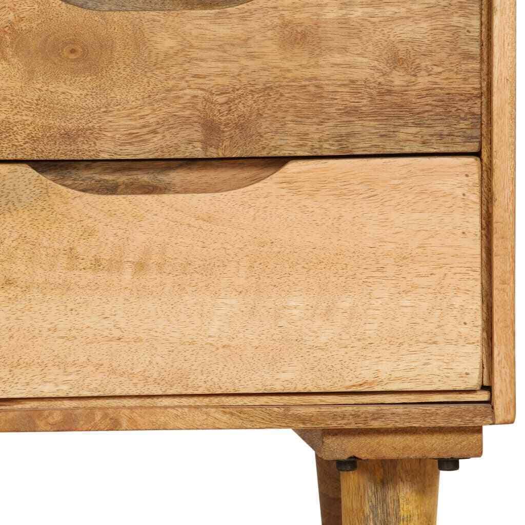 Solid Mango Wood Bedside Cabinet H2440