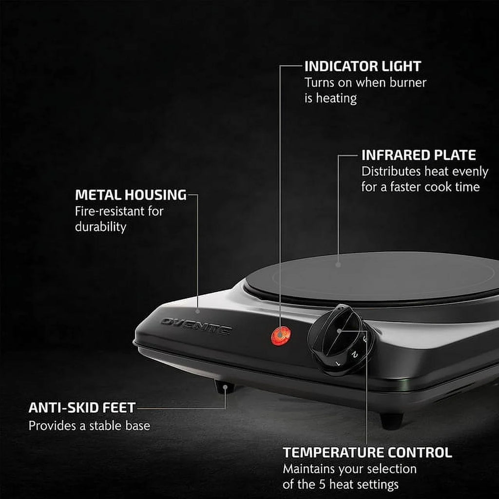 Black Single Infrared Burner H478915