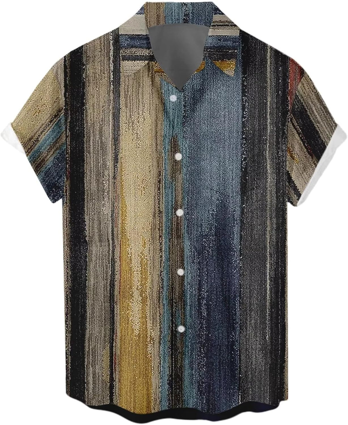 Short Sleeve Button Down Aloha Shirt L283539