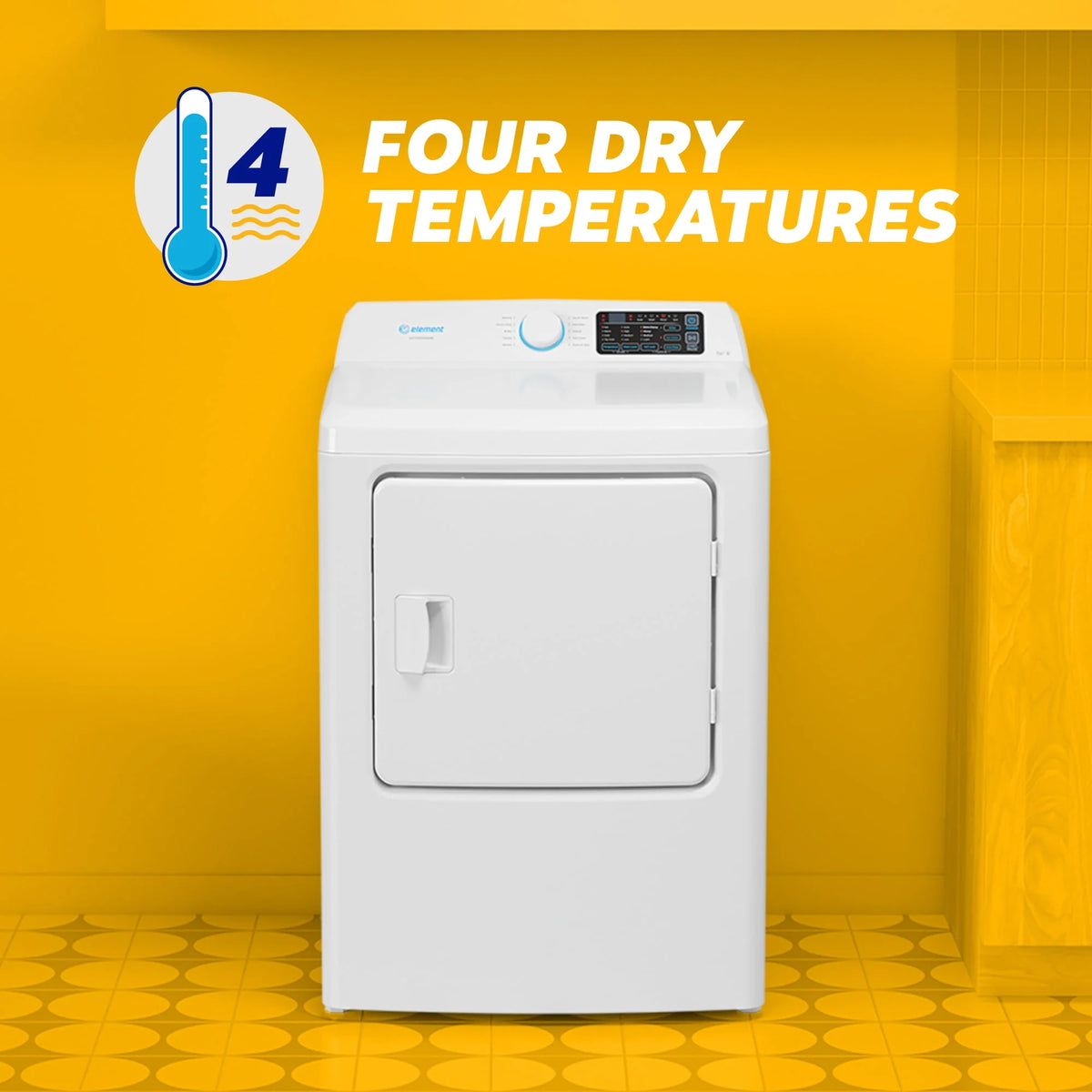 6.7 cu. ft. Front Load Gas Dryer in White E82013