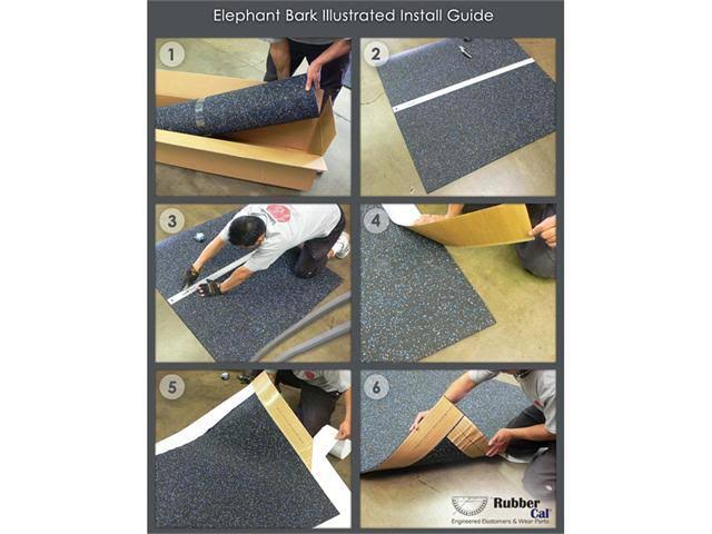 Black 1/4 inch Rubber Flooring O190561