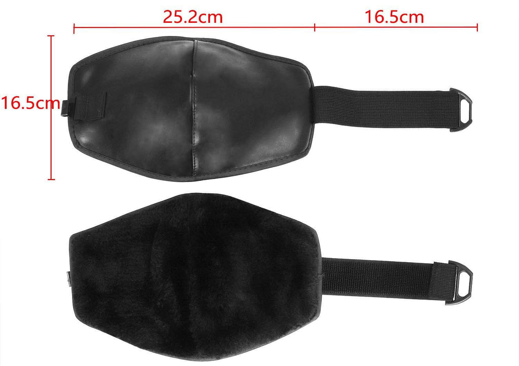 Winter Windproof Waterproof Leather Knee Pads with Fleece Lining K2067