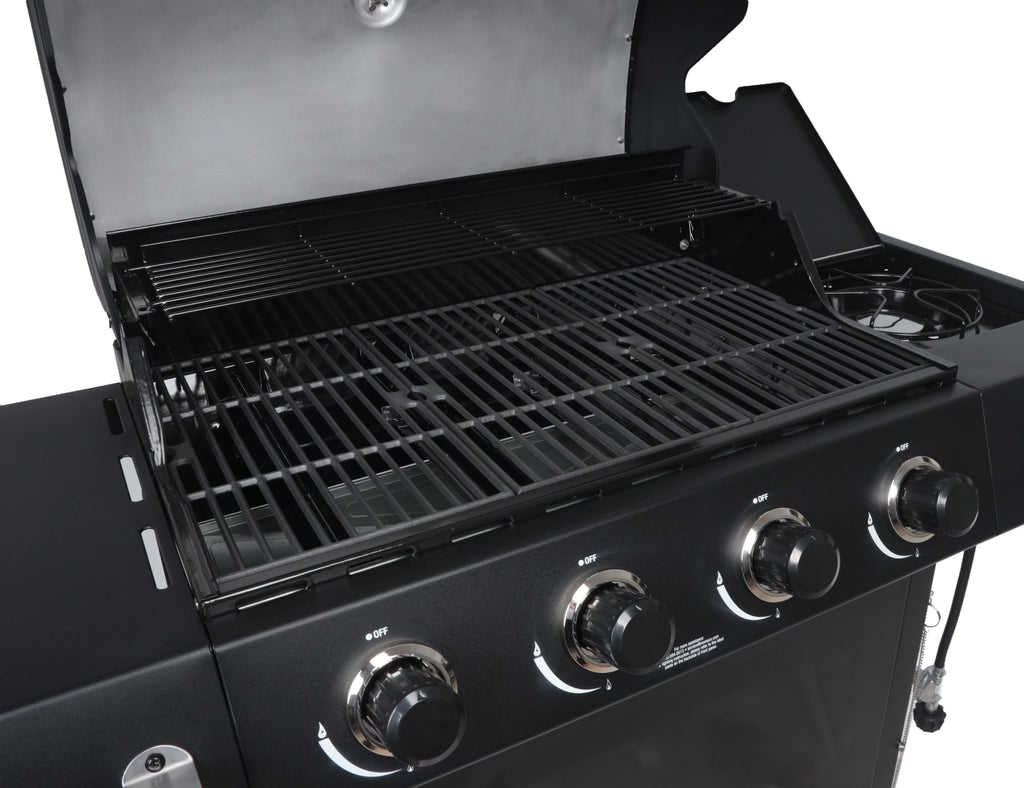 4-Burner Propane Gas Grill with Side Burner J76436