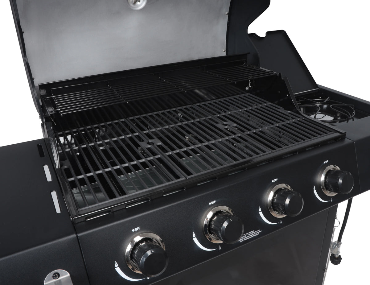 4-Burner Propane Gas Grill with Side Burner J76436