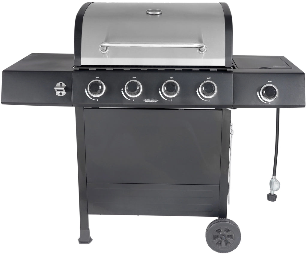 4-Burner Propane Gas Grill with Side Burner J76436