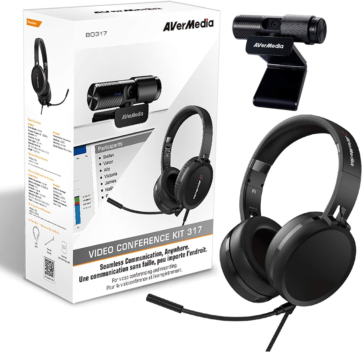 1080p Webcam USB 2.0 Headset with Microphone I4748