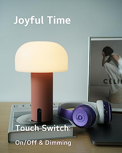 Rechargeable Cordless Waterproof Mushroom Table Lamp B115176