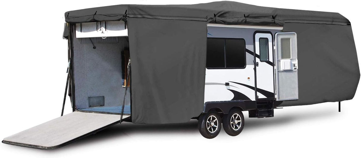Gray RV Motorhome Travel Trailer Cover Fits Length 20'-22' J79460