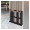 Wall Mount Metal Pool Cue Rack with Double Layer U-Shaped Slots C136058