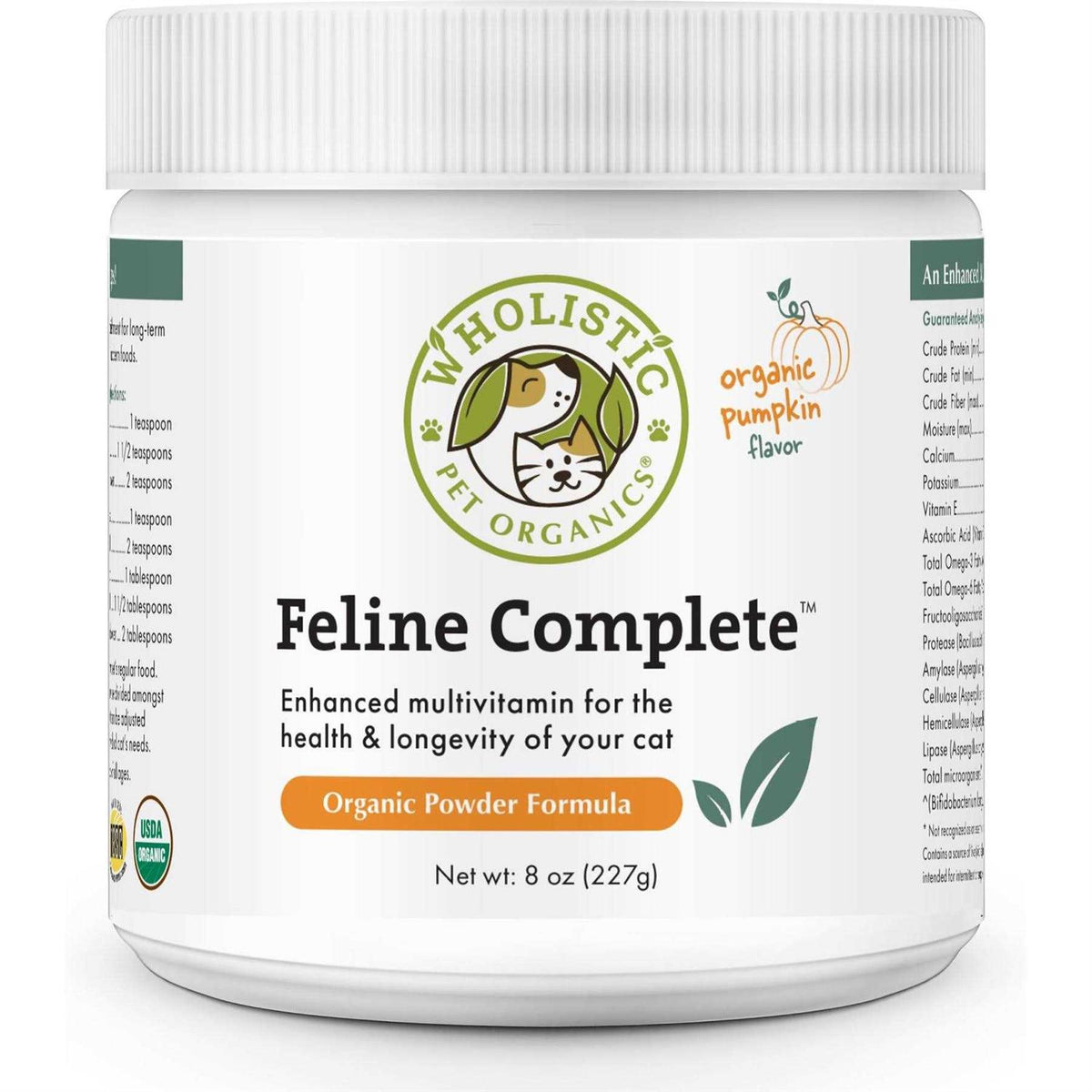 Organic Feline Complete Pumpkin Enhanced Powder Multivitamin W38398