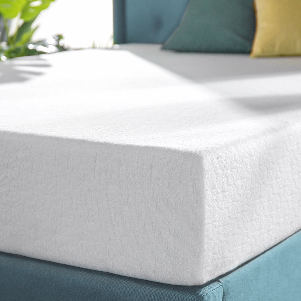8 Green Tea Memory Foam Short Queen Mattress F8586
