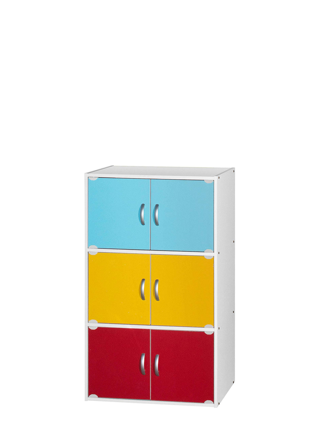 Rainbow 3-Shelf 6-Door Multipurpose Cabinet P674