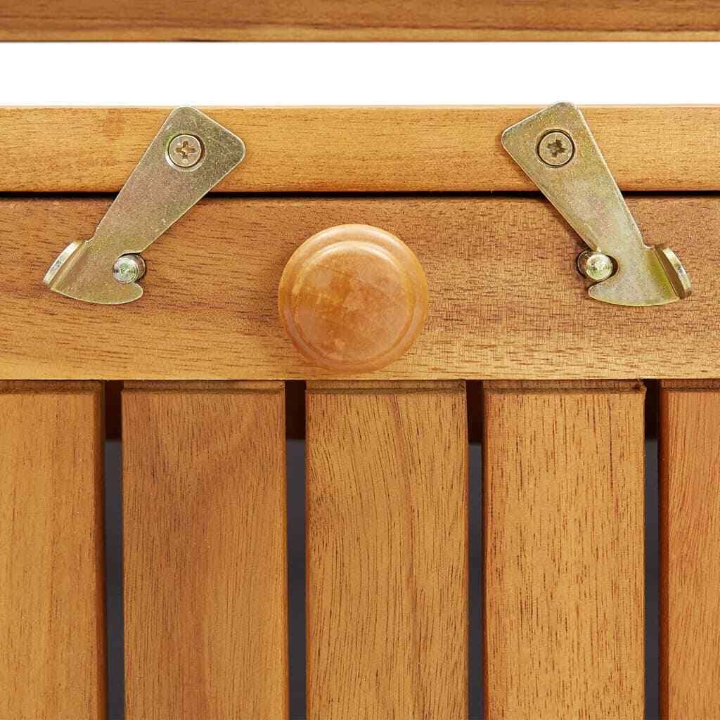 Solid Acacia Wood Garden Storage Bench L811