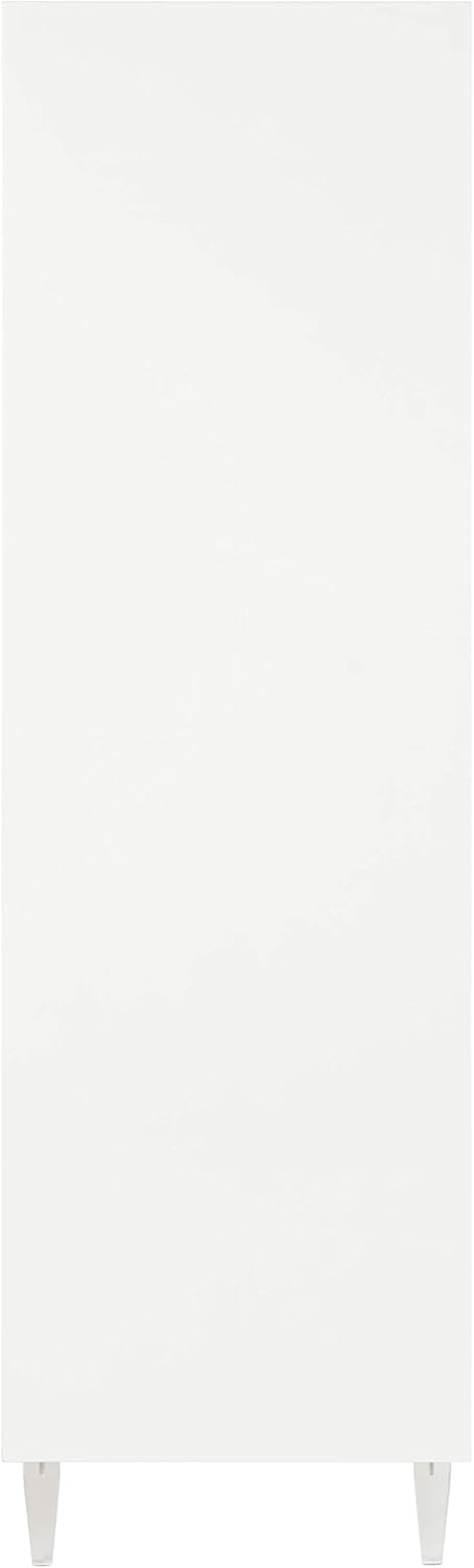 White Acrylic 2-shelf Cabinet V441982