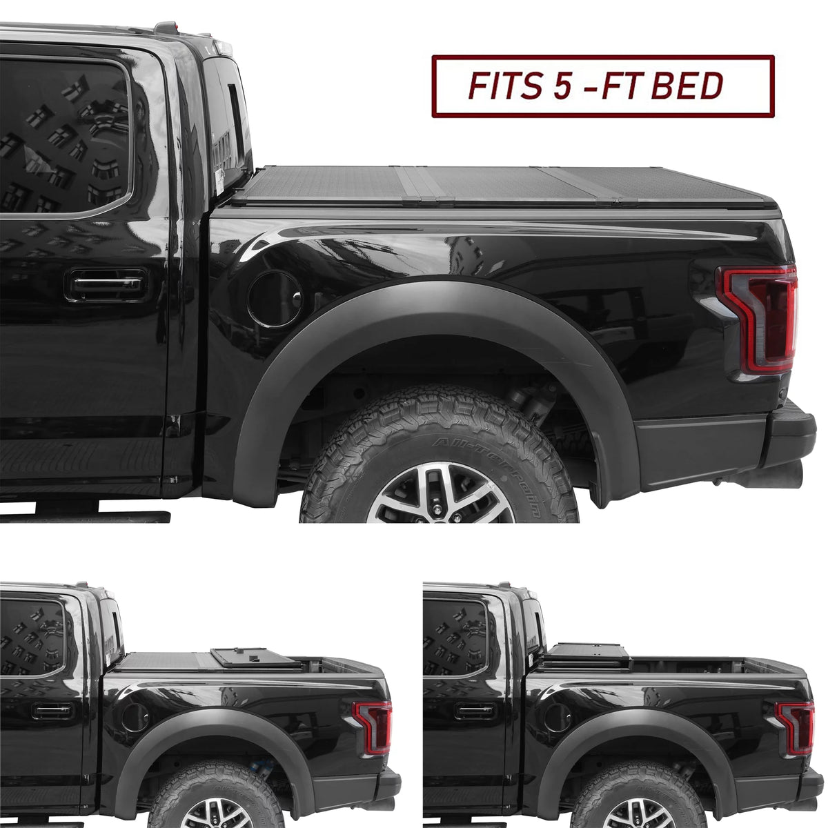 Hard Tri-Fold Truck Bed Tonneau Cover 5FT C592924