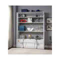 White Cargo Bookshelf & Ladder TV Stand V356