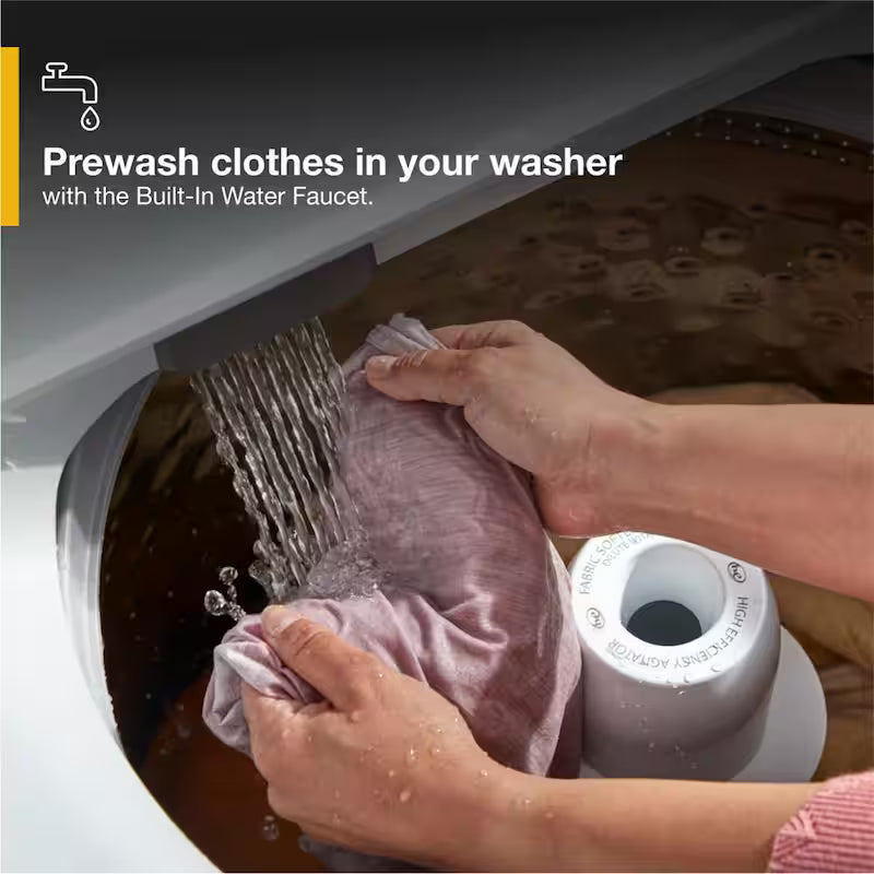 4.5 cu. ft. Top Load Agitator Washer with Built-in Faucet J445691