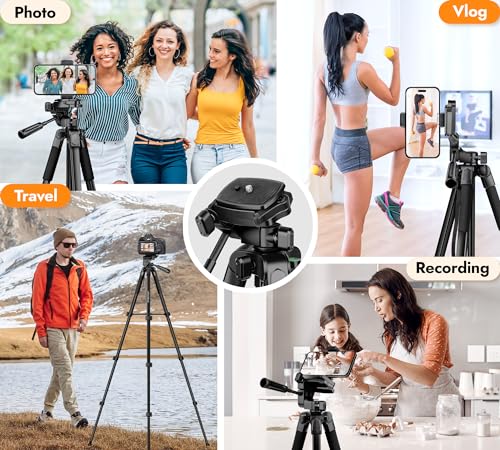 67" Aluminum Phone Tripod with Wireless Remote Carry Bag T11692