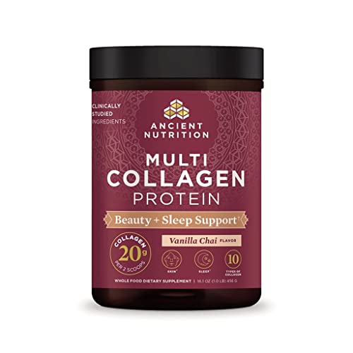 Collagen Protein Powder with Vitamin C Vanilla Chai 16.5oz J227