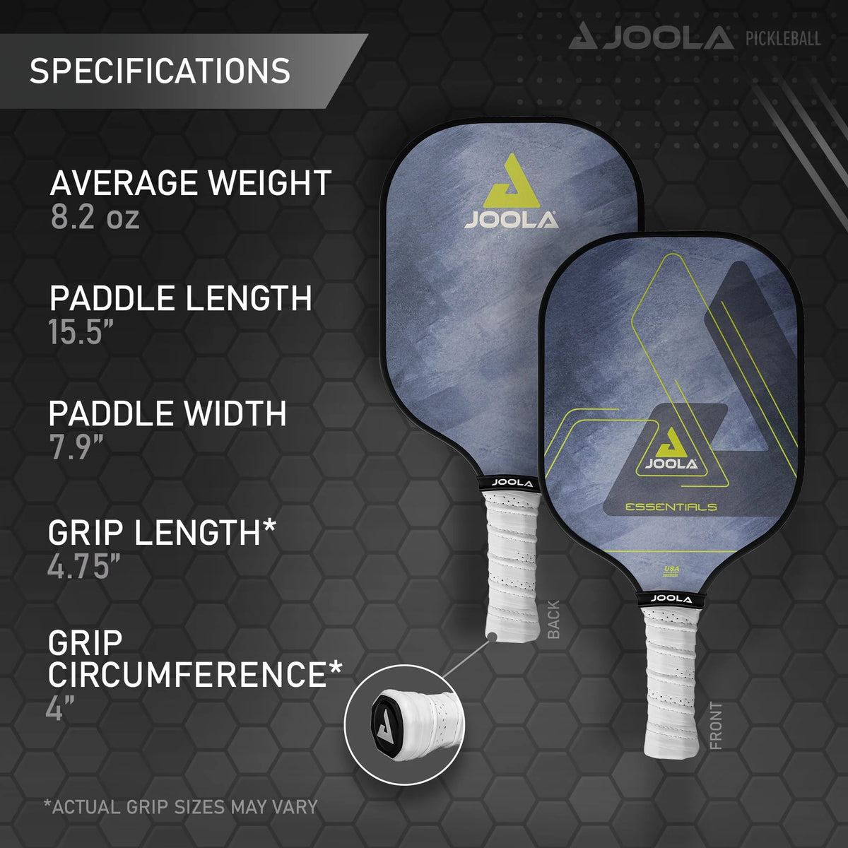 Blue 8.2oz Pickleball Paddle P123