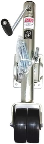 1,500 lbs. Capacity Zinc Coated Swivel Trailer Jack with Dual 6 casters I9404