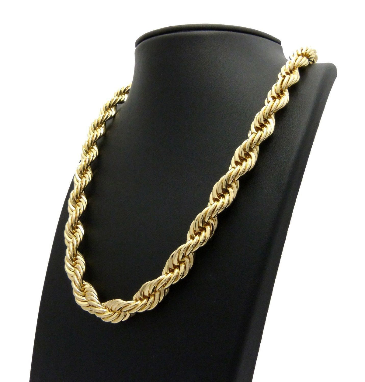 Gold Plated Brass Rope Chain Necklace Set I791