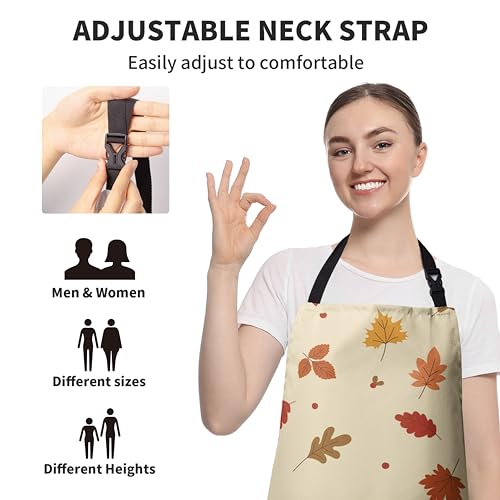 Snowman Cardinal Birds Christmas Kitchen Apron with Adjustable Strap and Two Pockets X695286