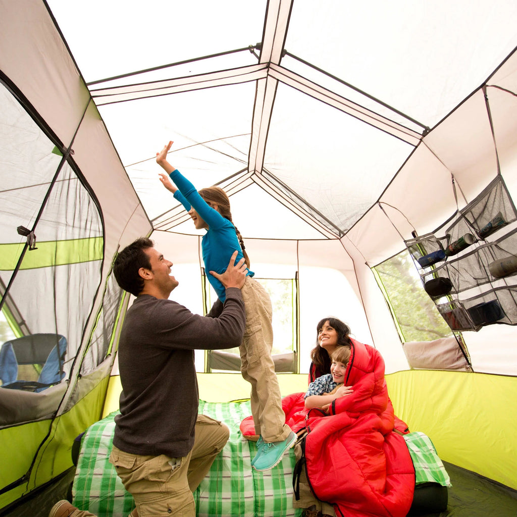 14' x 13.5' 9 Person 2 Room Instant Cabin Tent with Screen Room K312979