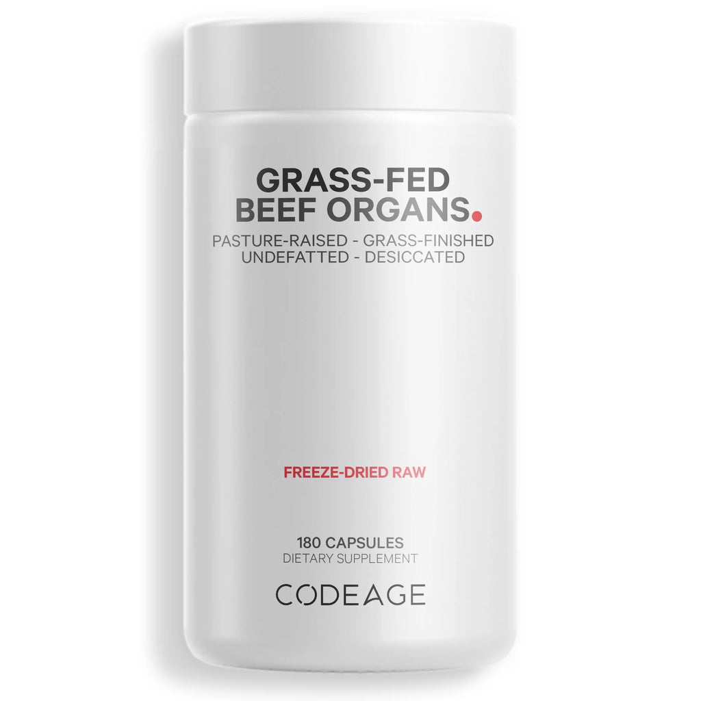 Beef Organs Grass-Fed Freeze-Dried Supplement 180 ct I6357