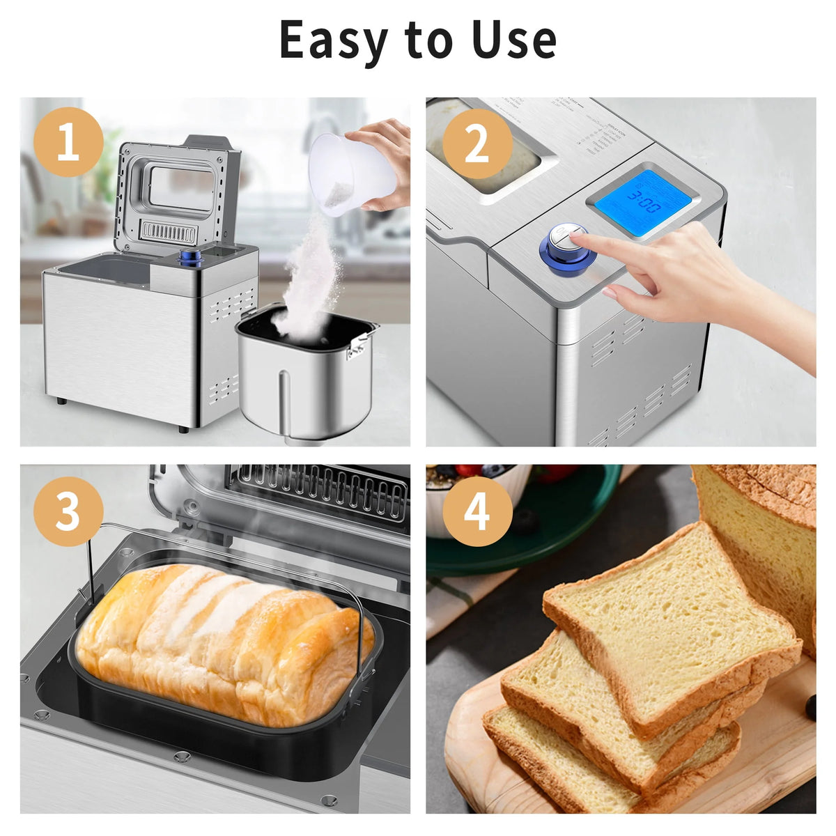 25 in 1 Stainless Steel Bread Maker H65015
