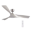 52" Farmhouse Ceiling Fan with Remote 6 Speeds Silver Y16025
