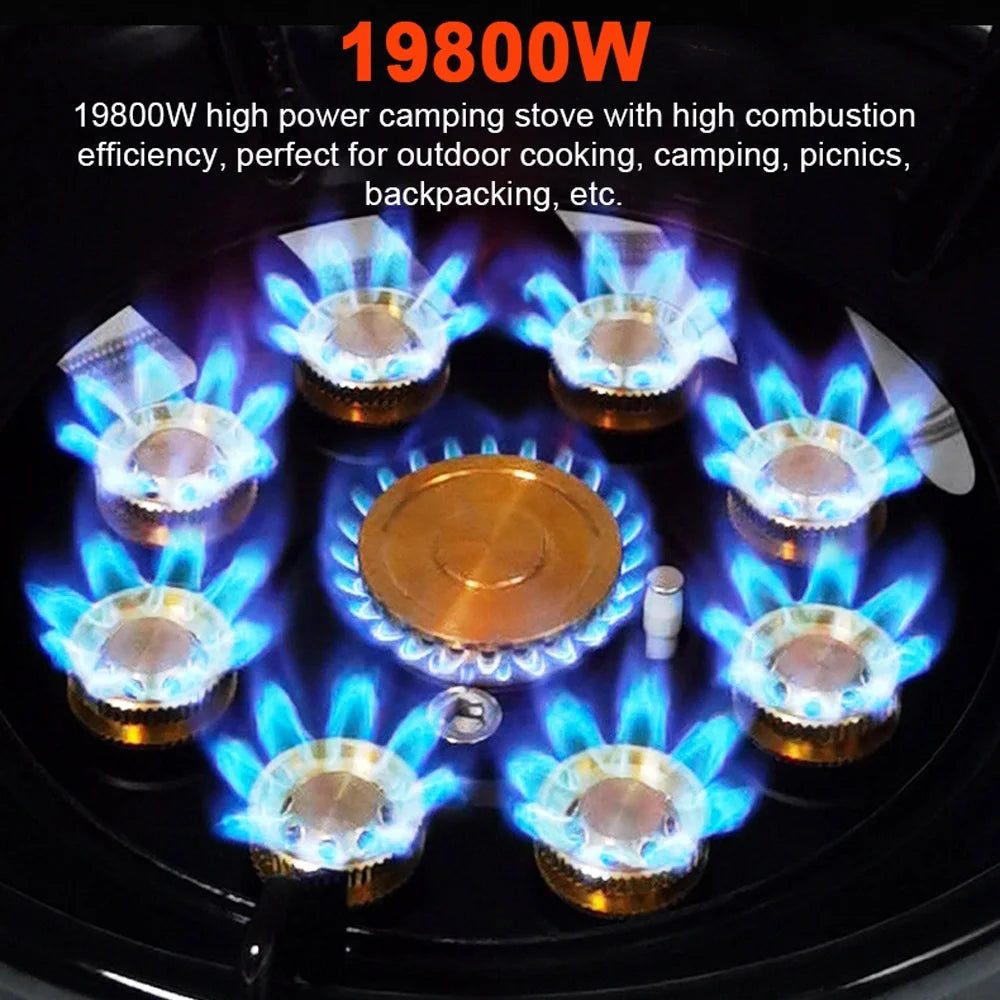 Enamel & Copper Camping Stove, 19800W High-Power Outdoor Furnace T996