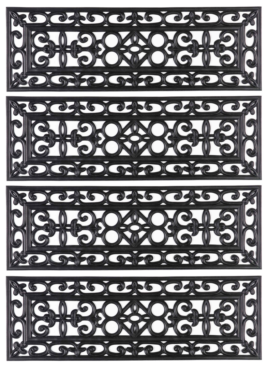 Set of 4 Anti-Slip Stairs Tread Mat O328037