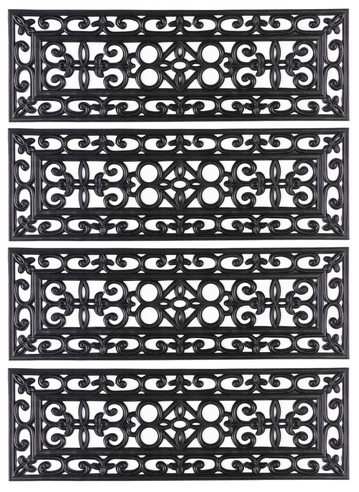 Set of 4 Anti-Slip Stairs Tread Mat O328037