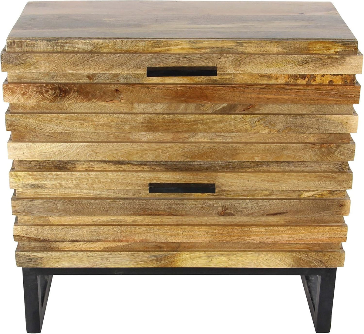 Wood And Metal Cabinet N6816