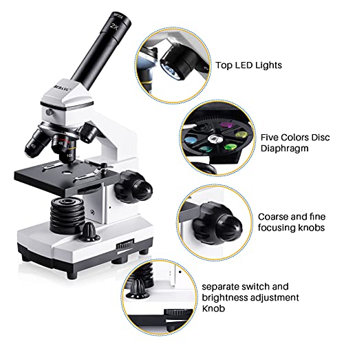100X-2000X Compound Microscope with Microscope Slides C61885