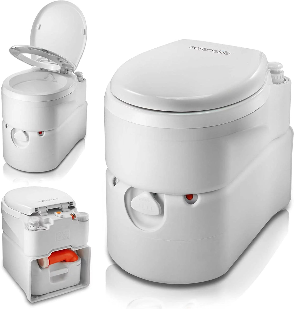 Outdoor Portable Cassette Toilet with Detachable Waste Holding Tank T981