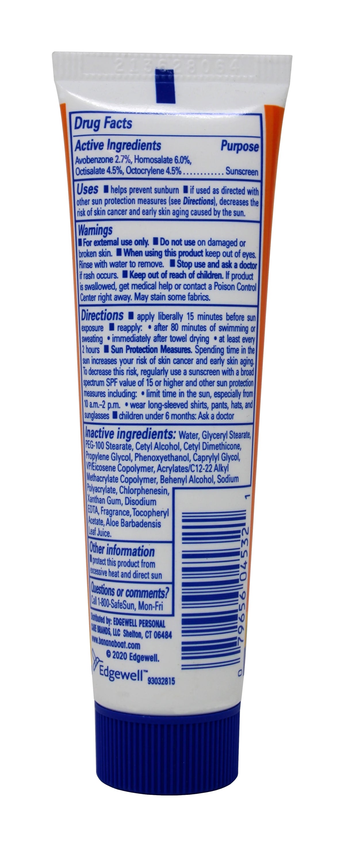 Sport Performance Sunscreen Lotion, 1 oz N4330