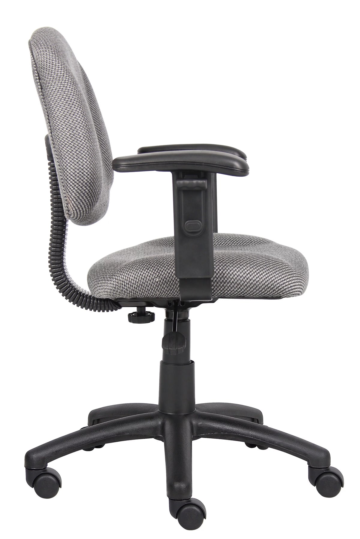 Grey Adjustable Office Task Chair with Adjustable Arms L7124
