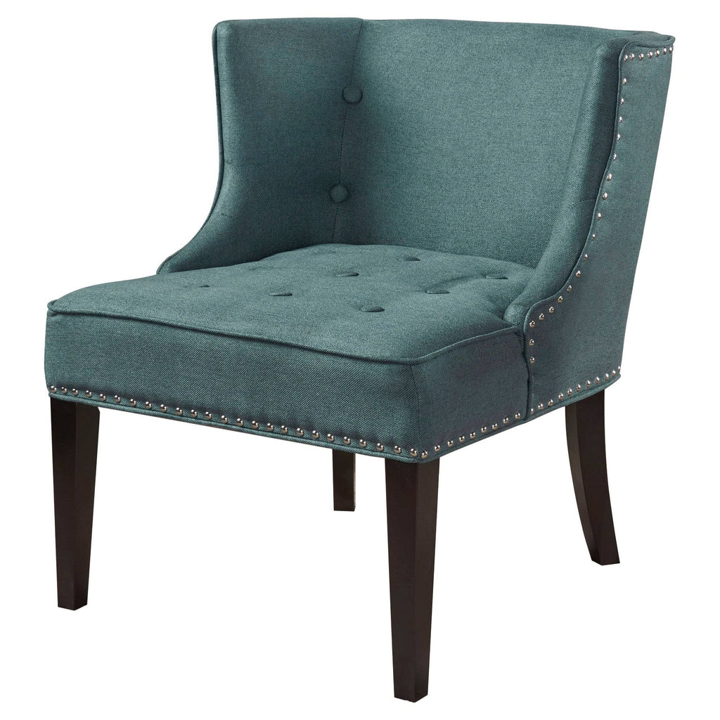 Dark Teal Fabric Occasional Chair Z5225
