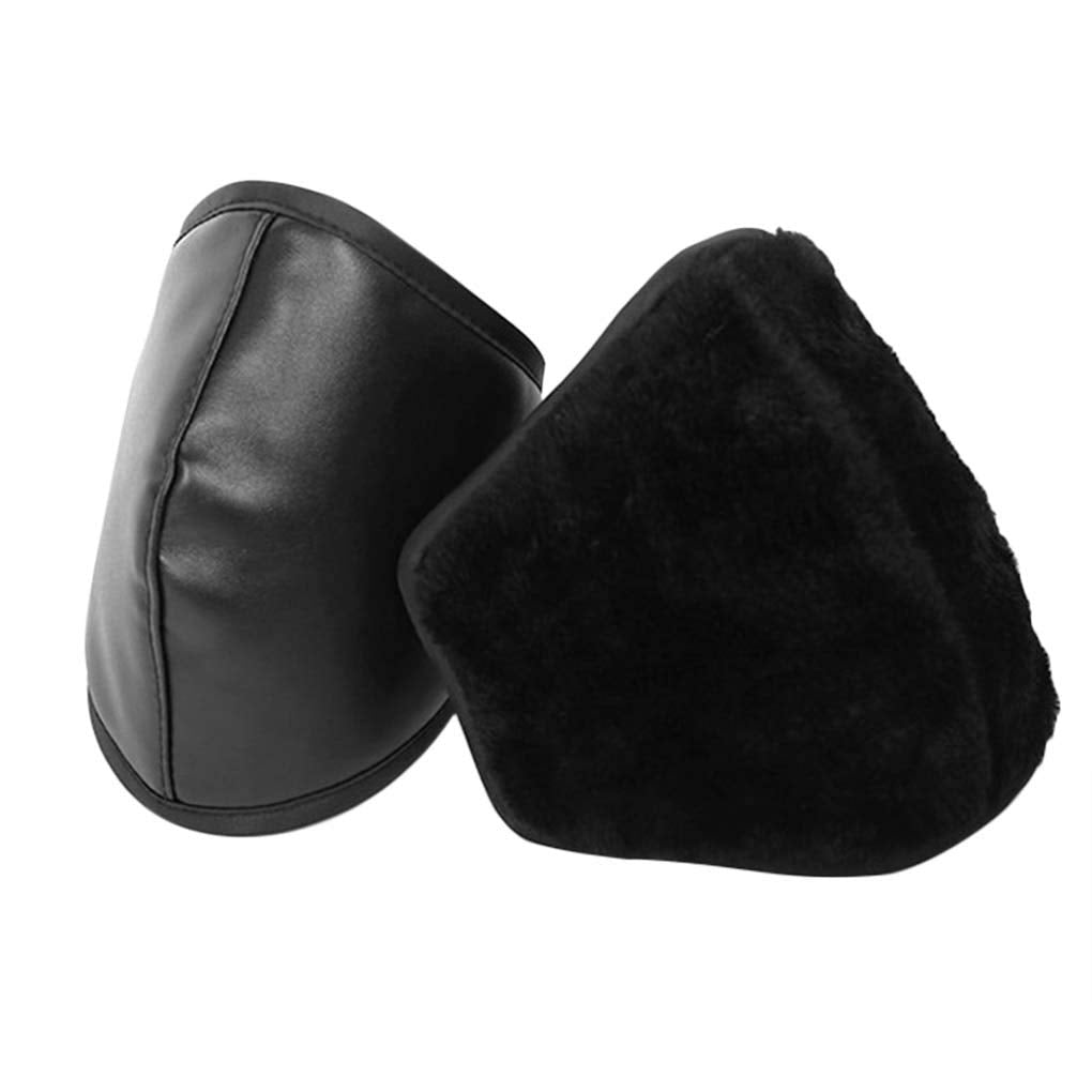 Winter Windproof Waterproof Leather Knee Pads with Fleece Lining K2067