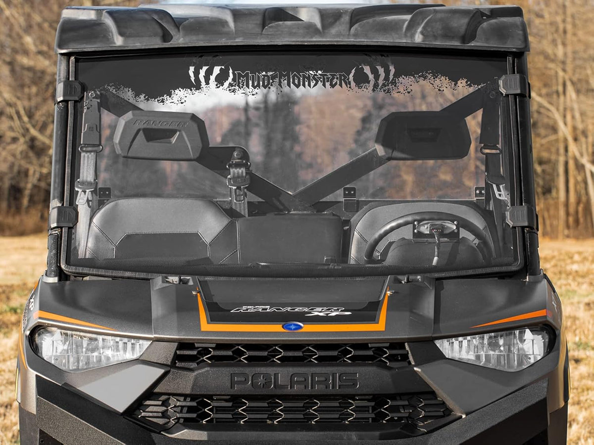 Clear Scratch Resistant Full Windshield for Polaris Ranger XP 1000 / Crew D831